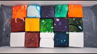 Vibrant Dyed Gym Chalk Blocks | Oddly Satisfying Chalk ASMR