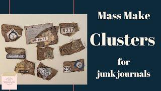 Mass Make Ephemera Clusters from Paper Bags for Junk Journals