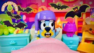 BLUEY - I Can't Sleep! Afraid of The Dark | Bluey Halloween Stories For Kids