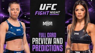 UFC Fight Night: Namajunas vs. Cortez Full Card Preview and Predictions