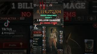 1 BILLION ROGUE DAMAGE! Season 3 - Diablo IV #diablo4 #gamingvideos #d4 #rogue