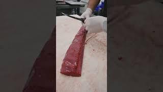 Trimming a Venison Backstrap #shorts