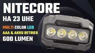 Light, flexible & above all BRIGHT - Nitecore HA23 UHE Review