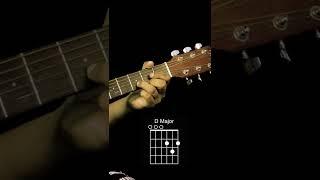 How to play a D Chord,  D Sus 2, D Sus 4 on Guitar #shorts