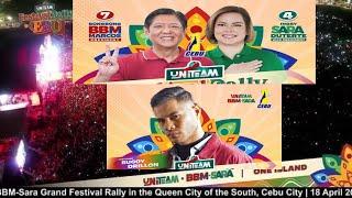 Bugoy Drillon sings One day reggae version in BBM-Sara Uniteam Grand Festival Rally in Cebu City!