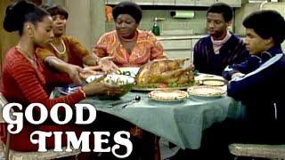 Good Times | Thanksgiving Dinner With The Evans | Classic TV Rewind