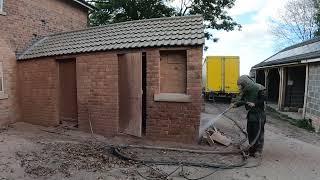 Brick - Sandblasting Paint Removal