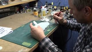 Model airplane painting /  brushing