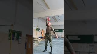 Power cardio training in girevoy sport, classical military snatch 32 kg 14 minutes 7#1 min. 270 reps