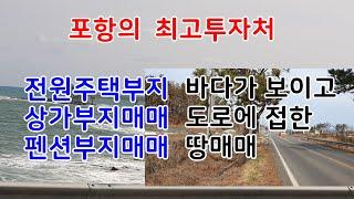 300. 구평리 주말농장매매  바다가 보이는 펜션부지매매 구룡포 상가 부지매매 왕복2차선에 접한 전원부택부지매매 포항부동산 구룡포부동산 바닷가부동산 위치좋은 땅매매 민박집부지매매