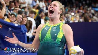 Australia comes back to beat USA in a shootout in women's water polo semis | Paris Olympics