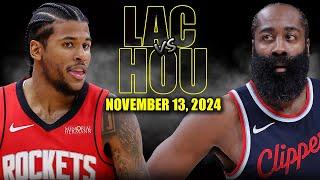 Los Angeles Clippers vs Houston Rockets Full Game Highlights - November 13, 2024 |2024-25 NBA Season