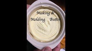 Making Historical Butter And Working With Original Butter Molds - Beautiful Table Decoration