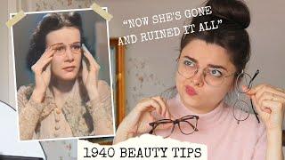 I Followed A 1940 Tutorial For Girls With Glasses 