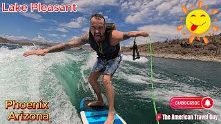 Riding The Waves: Wake Surfing At Lake Pleasant In June 2024!