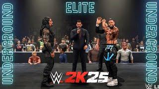 WWE 2K25 GAMEPLAY ELITE JEY USO VS ROMAN REIGNS | WWE 2K25 UNDERGROUND MATCH | WWE 2K25