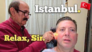 TURKISH BARBERS Don't Ask! THEY JUST DO IT. This is Mr. Saleh. (ASMR) Istanbul 