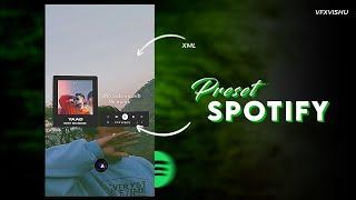 New Spotify Card lyrics Edit XML Preset Alight Motion l Instagram Trending Spotify Card Lyrics