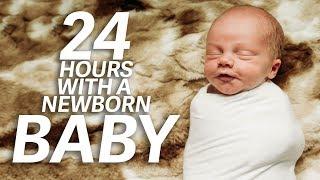 24 HOURS WITH A NEWBORN BABY! | Ellie and Jared Routine