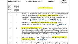 Das Grundbuch (2) - Lasten und Beschränkungen