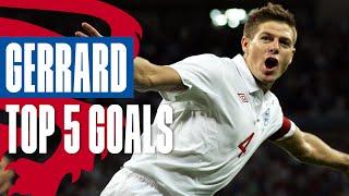 Steven Gerrard's Top 5 Goals | Screamer Against Germany! | England