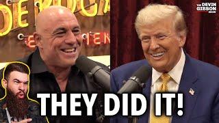 Trump Rogan Interview BREAKS THE INTERNET And Kamala!