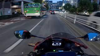 【CBR600RR pure sound!!】Way back in Tokyo ride.