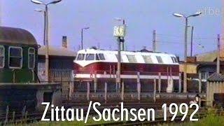 Reichsbahn pur: Bahnhof Zittau im August 1992