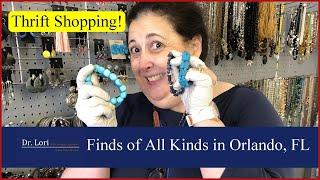 Thrift Shop! Costume Jewelry, Madame Alexander Dolls, Scarfs, Crystal, Glass - Thrift with Dr. Lori