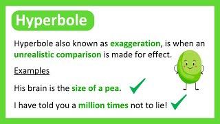 What is a HYPERBOLE?  Easy Explanation