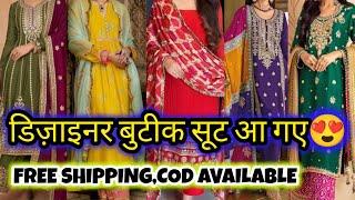 Latest Designer Partywear Boutique Collection|| BRIDAL PARTYWEAR DESIGNER SUIT DELHI AADYA DARYAGANJ