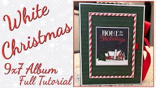 Country Craft Creations Design Team Project - Carta Bella White Christmas - 7 x 9 Album Tutorial