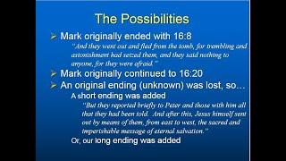 Ending of Mark: A Good Answers Ministries Christian Apologetics Video