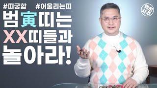 띠궁합 - 범띠 호랑이띠와 어울리는 띠 안어울리는 띠 - 팩트사주 - 백운도령