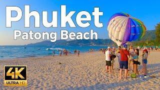 Phuket, Thailand Walking Tour - Patong Beach (4K Ultra HD 60fps) – With Captions