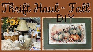 Half Price Thrift Haul ~ Repurposed Fall Decor