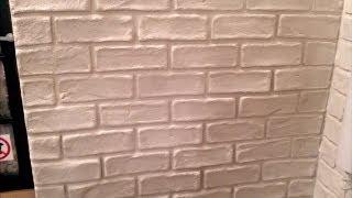 jak zrobić imitację cegieł na ścianie za pomocą goldbandu DIY (faux brick wall)