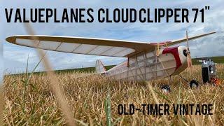 71" Old-Timer Vintage Balsa Plane. Cloud Clipper 71.