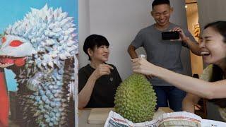 My Mother in law tries Durian for the first time in her life