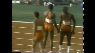 Olympics - 1984 Los Angeles - Track - Mens 200m Final - USA Carl Lewis Kirk Baptiste & T Jefferrson