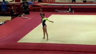 Leah Griesser (GER) Floor Team Finals 2018 Doha World Championships