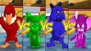 Tom and Jerry in War of the Whiskers Jerry Vs Spike Vs Nibbles Vs Eagle (Master Difficulty)