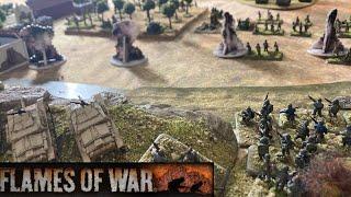 Firestorm Sicily Gela Flank Assault - Flames of War v4 Mid War Battle Report