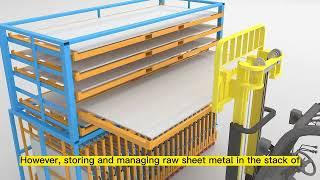 vertical sheet metal storage racks，metal rack for storage