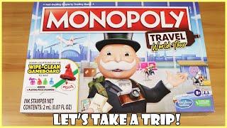 Monopoly Travel World Tour Board Game Review! | Board Game Night