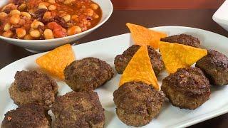 Fiery and juicy! Tex-Mex-style ground steaks with beans. #391