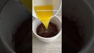 Easy chocolate fudge mug cake! Tutorial