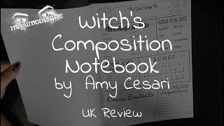 UK Review - Witch's Composition Notebook by Amy Cesari aka Colouring Book Of Shadows (Witchy Haul?)