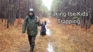 Taking the Kids Trapping Beaver in the Swamp #lazypondfarm Fish & Hunt