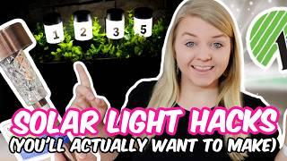 You Wont Believe How I Used DOLLAR TREE Solar Lights for High End DIYS | Patio + Outdoor DIYS 2024